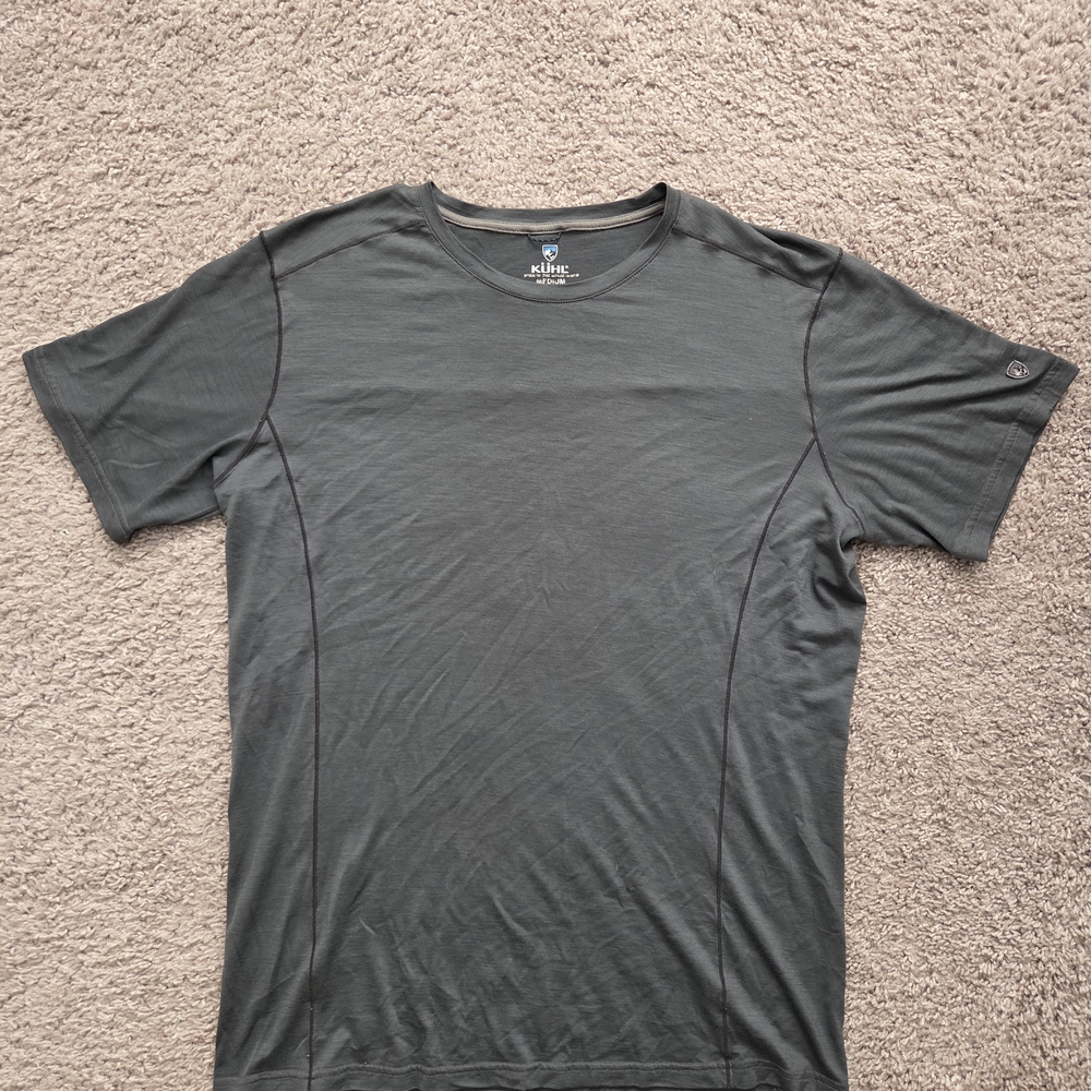 Kuhl Cashmerino Carbon Grey Short Sleeve Tee (M)
